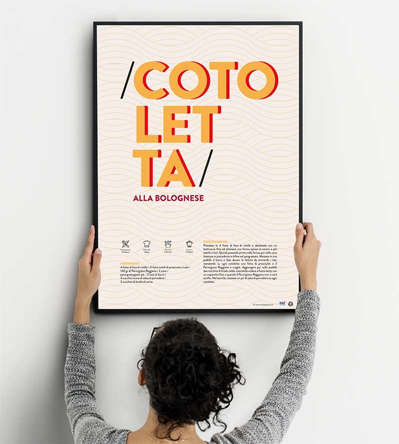 mock up poster cotoletta