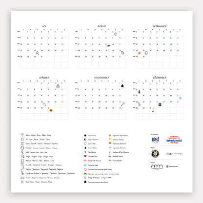 Pagina calendario Bologna 2025